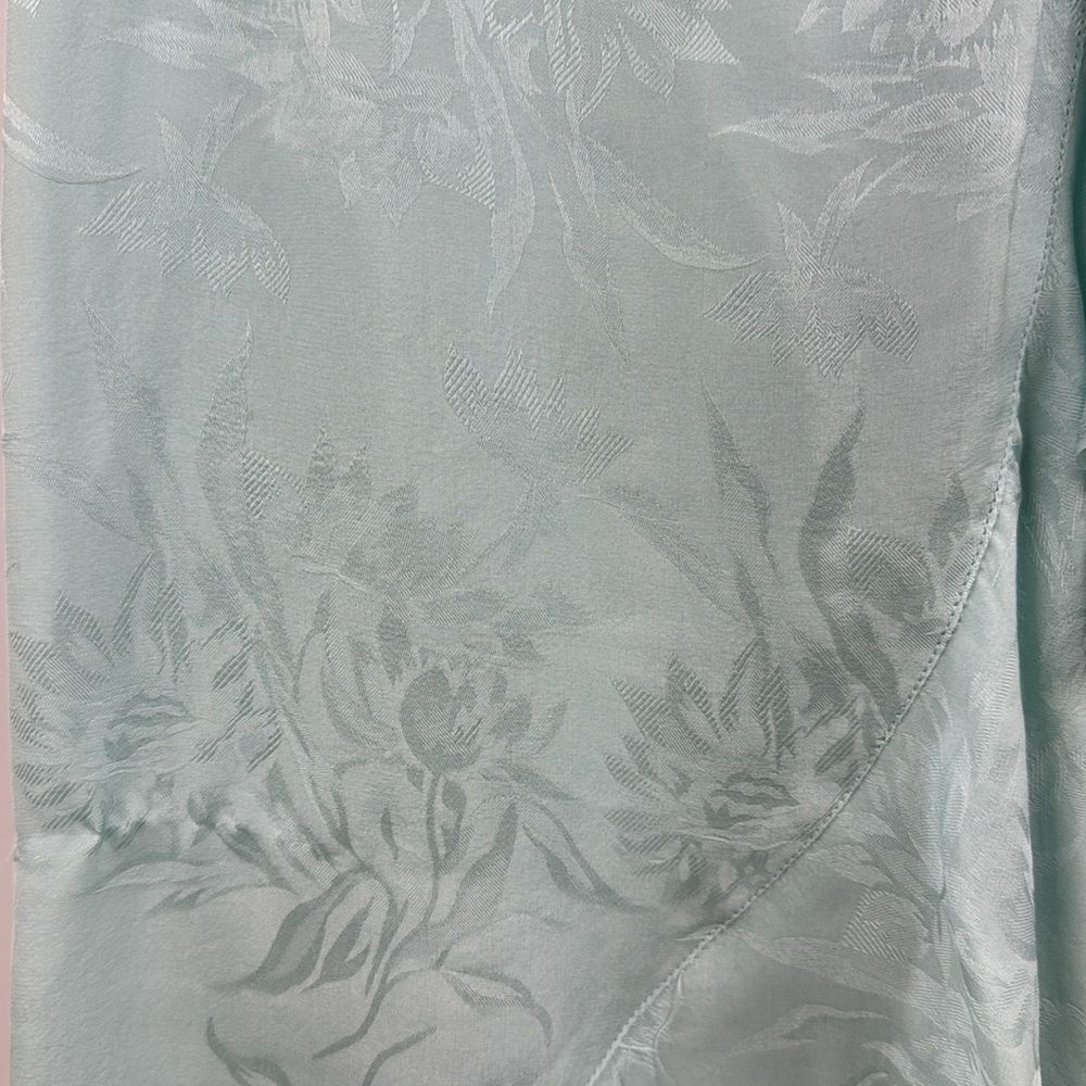 Ali Ro Silk Sky Blue Ruffled Mini Dress Racerback 6 - Picture 5 of 9